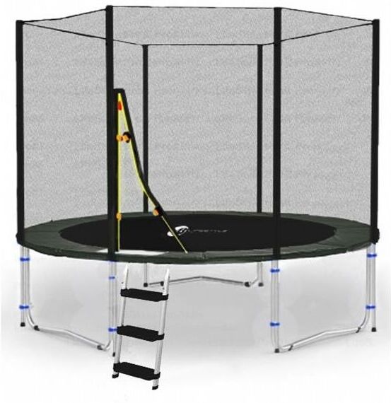 LIFESTYLE CLASSICO Trampolino con rete esterna LS-C245-B - Ø 245cm - nerro - Lifestyle