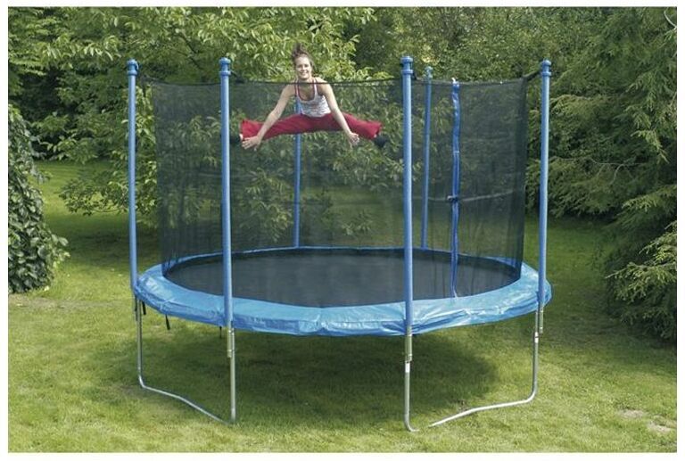 Sogari - Trampolino Elastico da Giardino 244 Cm Inclusa Rete di