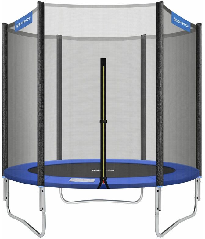 SONGMICS Trampolino, Tappeto Elastico da 183cm per Giardino, Rete di Sicurezza, SONGMICS Trampolino, Tappeto Elastico da 183cm per Giardino, Rete di Sicurezza,