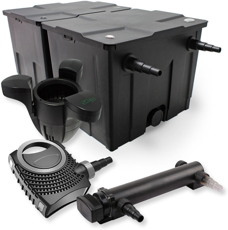 Wiltec - SunSun 2-CameraSet per il filtro 60000l 18W UVC Depuratore per Wiltec - SunSun 2-CameraSet per il filtro 60000l 18W UVC Depuratore per