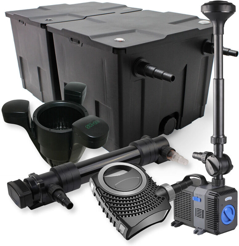 WILTEC SunSun 2-CameraSet per il filtro 60000l 24W UVC Depuratore per stagni