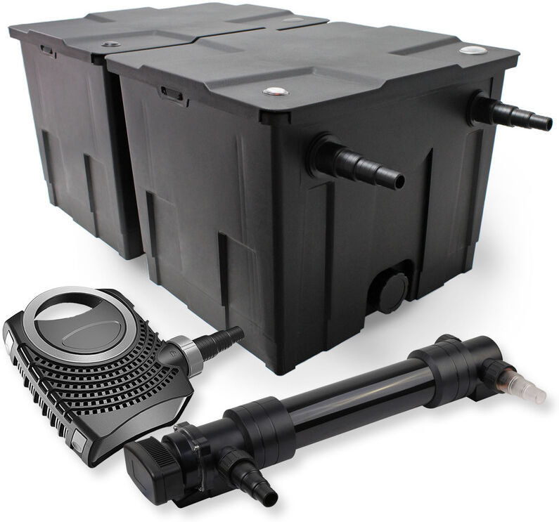 Wiltec - SunSun 2-CameraSet per il filtro 60000l 24W UVC Depuratore per