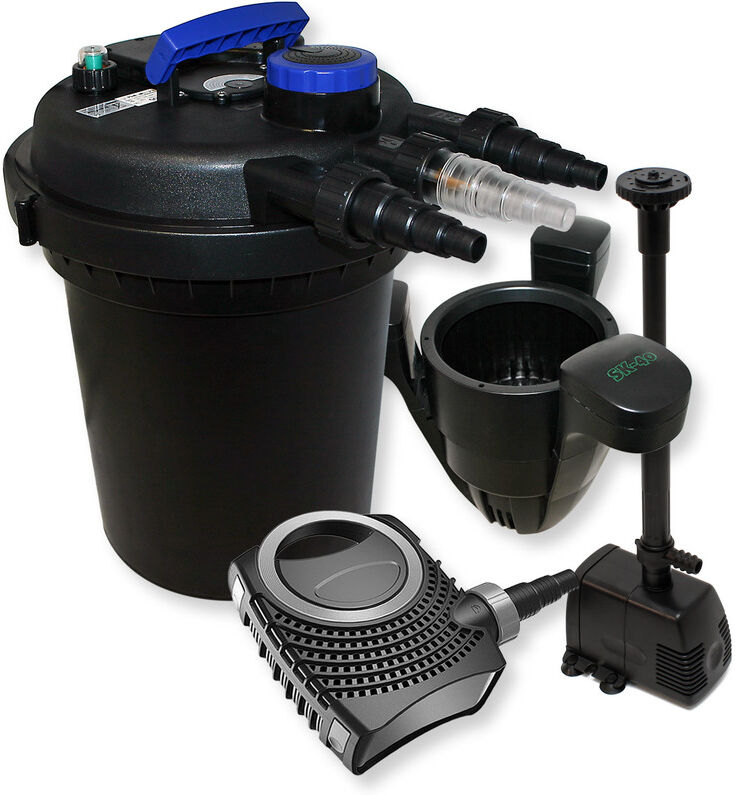 Wiltec - Filtro a pressione Set 6000l 11W UVC Depuratore per stagni 70W Wiltec - Filtro a pressione Set 6000l 11W UVC Depuratore per stagni 70W