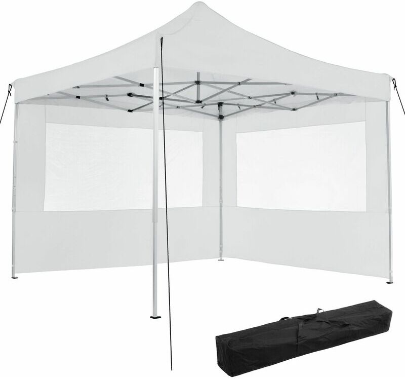 Tectake - Gazebo pieghevole Olivia 3x3 m con 2 elementi laterali