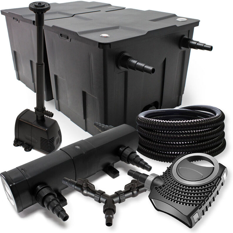 Wiltec - Set SunSun filtro per stagni a 60000l 18W Depuratore 70W Pompa Wiltec - Set SunSun filtro per stagni a 60000l 18W Depuratore 70W Pompa