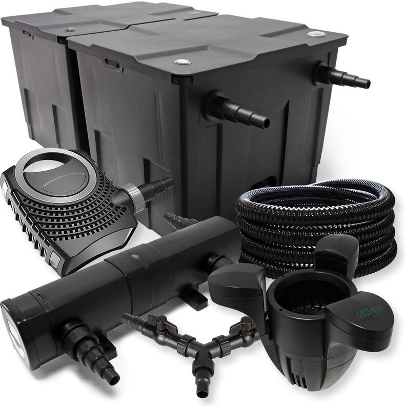 Wiltec - Set SunSun filtro per stagni a 60000l 24W Depuratore 70W Pompa Wiltec - Set SunSun filtro per stagni a 60000l 24W Depuratore 70W Pompa