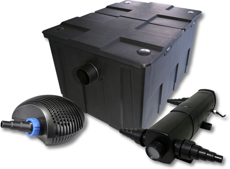 WILTEC Set SunSun per filtro per stagni fino a 60.000l 18W Depuratore 40W Pompa WILTEC Set SunSun per filtro per stagni fino a 60.000l 18W Depuratore 40W Pompa