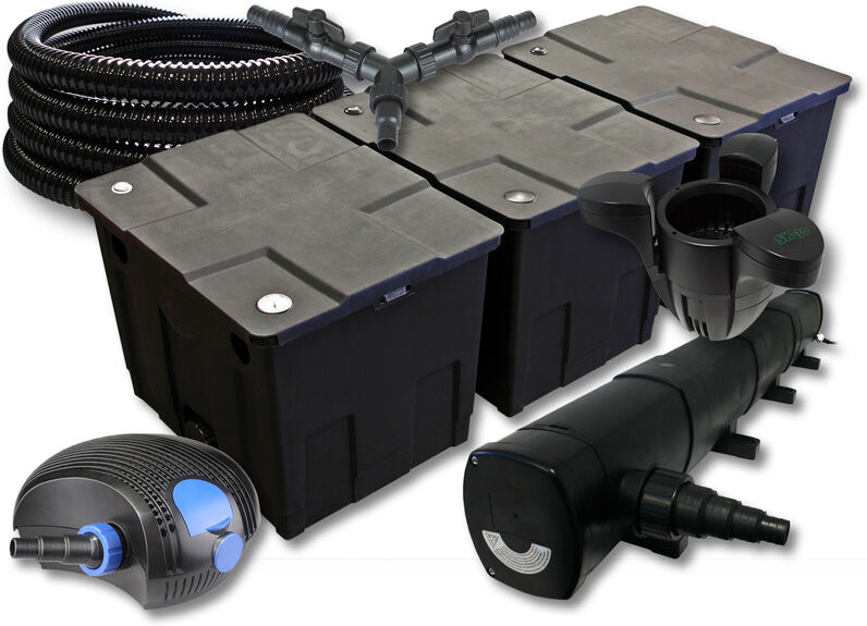 Wiltec - Set SunSun per filtro per stagni fino a 90.000l 72W Depuratore Wiltec - Set SunSun per filtro per stagni fino a 90.000l 72W Depuratore