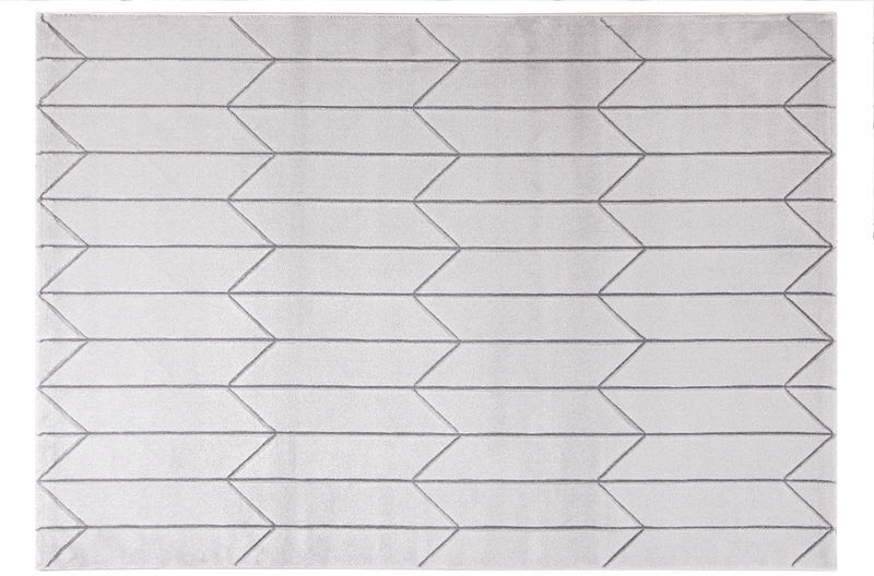 MILIBOO Tappeto moderno grigio con motivo geografico ARROWS MILIBOO Tappeto moderno grigio con motivo geografico ARROWS