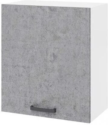 CAESAROO Pensile cucina 60x32xH72 in legno Bianco frassinato e Cemento CAESAROO Pensile cucina 60x32xH72 in legno Bianco frassinato e Cemento