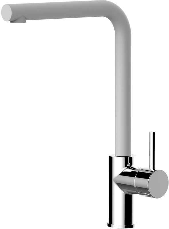 VIZIO Rubinetto miscelatore lavello cucina VIZIO quadrato canna BIANCO QUARZO VIZIO Rubinetto miscelatore lavello cucina VIZIO quadrato canna BIANCO QUARZO