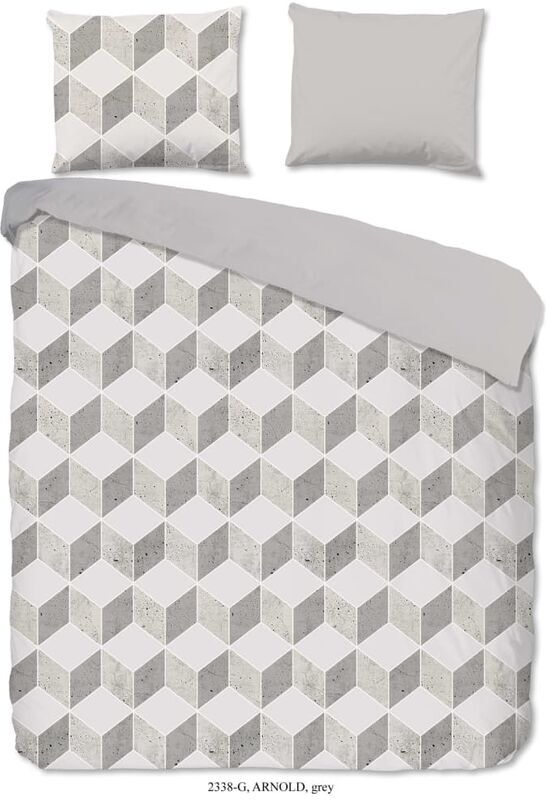 GOOD MORNING Copripiumino ARNOLD 240x200/220 cm - Grigio - Good Morning GOOD MORNING Copripiumino ARNOLD 240x200/220 cm - Grigio - Good Morning