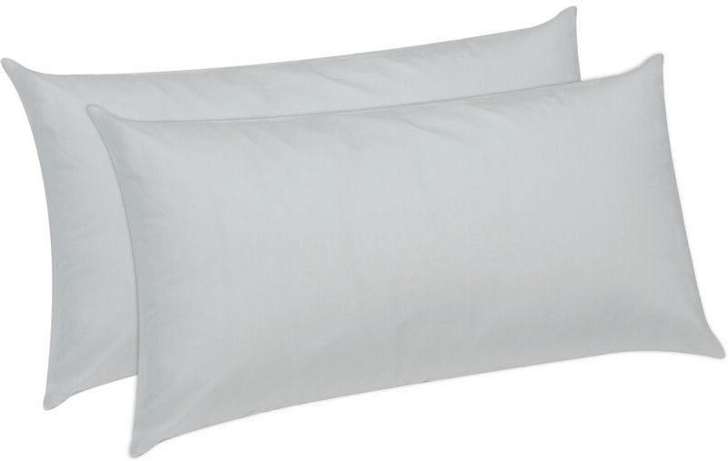 PIKOLIN HOME 2 x Cuscino in fibra con fodera in cotone anti-acaro 90x40cm , Almohada PIKOLIN HOME 2 x Cuscino in fibra con fodera in cotone anti-acaro 90x40cm , Almohada