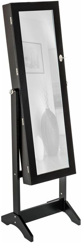 TECTAKE armadietto portagioie con specchio - mobile portagioie, mobiletto TECTAKE armadietto portagioie con specchio - mobile portagioie, mobiletto