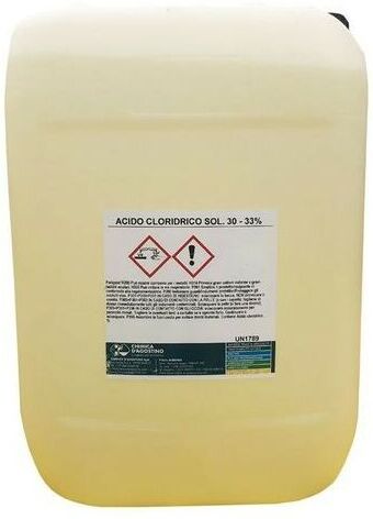 CHIMICA D'AGOSTINO Acido Cloridrico 30-33% 25LT CHIMICA D'AGOSTINO Acido Cloridrico 30-33% 25LT