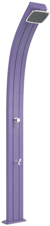 ARKEMA DESIGN - PRODOTTO MADE IN ITALY Doccia Curva Tradizionale Spring Viola cm 26x12x224 CV-A125/4005