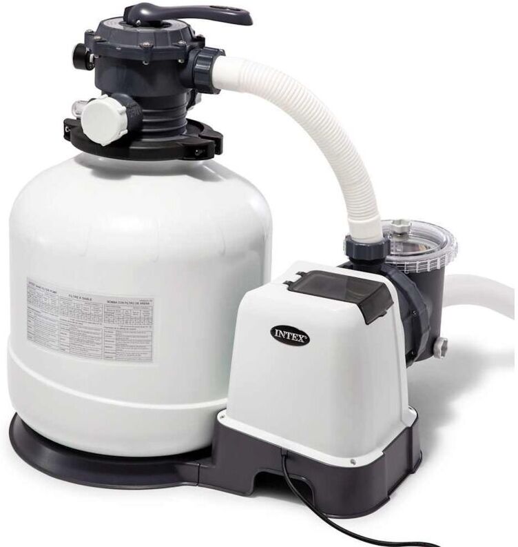 Intex Pompa con Filtro a Sabbia Krystal Clear 26652GS 12 m³/h - Bianco Intex Pompa con Filtro a Sabbia Krystal Clear 26652GS 12 m³/h - Bianco