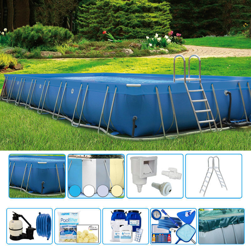 ITALIKA Piscina Fuori Terra Italika® Soft Rettangolare 12,80 X 7,80 H.1,40 M