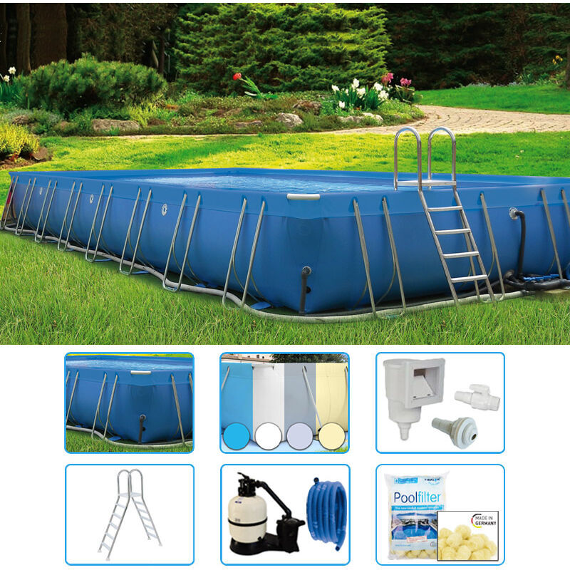 ITALIKA Piscina Fuori Terra Italika® Soft Rettangolare 14,80 X 7,80 H.1,40 M