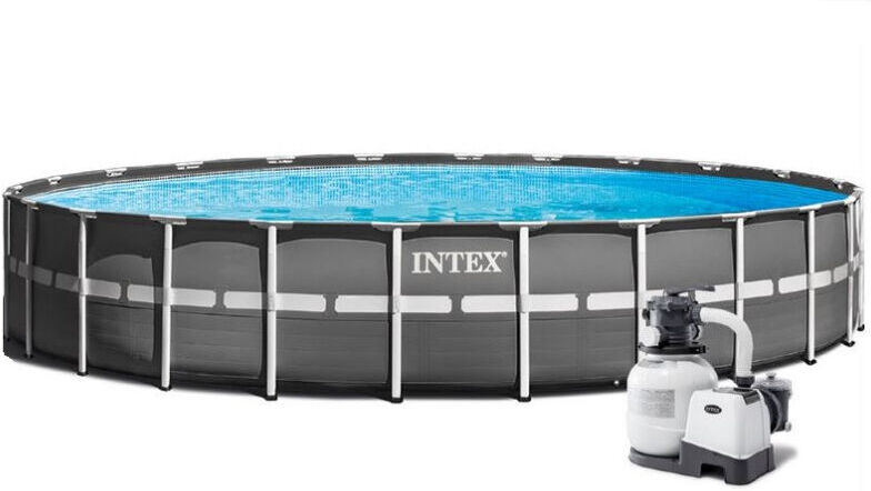 INTEX Piscina Fuoriterra Ultra Metal circolare 610 x 122 con Pompa a sabbia INTEX Piscina Fuoriterra Ultra Metal circolare 610 x 122 con Pompa a sabbia