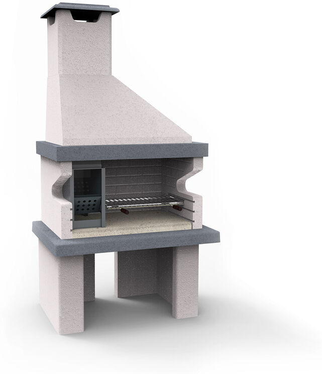 EDILMARK Barbecue in refrattario - Mod. Edilmark HAPPY - Cappa e fuoco a sinistra EDILMARK Barbecue in refrattario - Mod. Edilmark HAPPY - Cappa e fuoco a sinistra