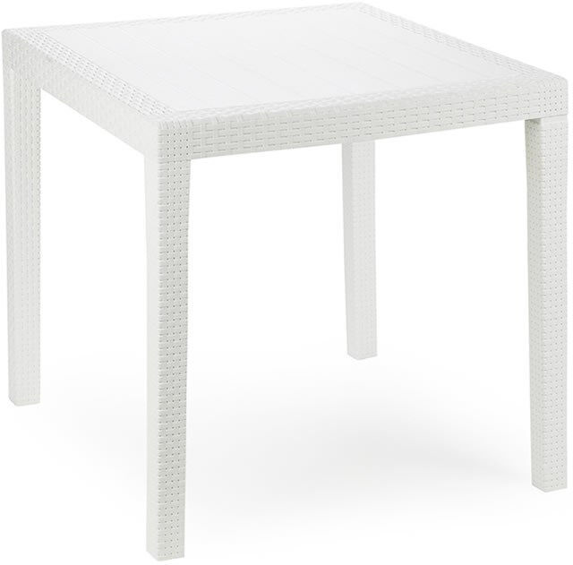 FALSE Tavolo Quadrato King 79X79 Bianco Ipae Progarden FALSE Tavolo Quadrato King 79X79 Bianco Ipae Progarden