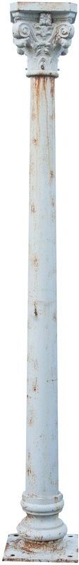 Biscottini - Colonna in fusione di ghisa con capitello finitura bianca Biscottini - Colonna in fusione di ghisa con capitello finitura bianca