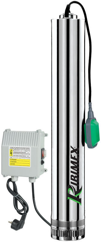 RIBIMEX Pompa per pozzi 4 turbine per acque chiare - 750W RIBIMEX Pompa per pozzi 4 turbine per acque chiare - 750W