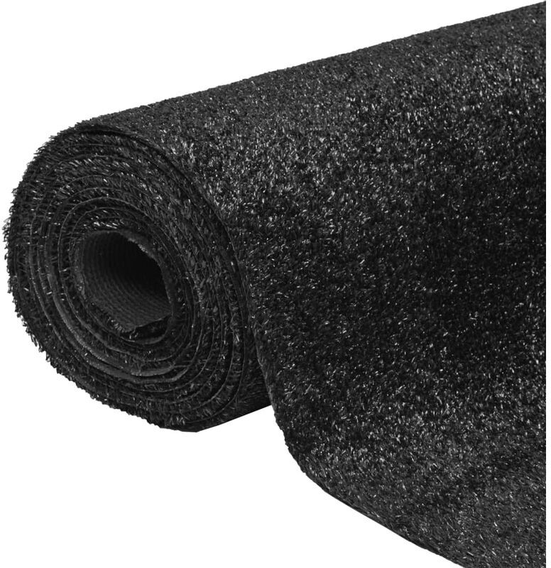 YOUTHUP Erba Artificiale 1x10 m/7-9 mm Nera - Nero - Youthup YOUTHUP Erba Artificiale 1x10 m/7-9 mm Nera - Nero - Youthup