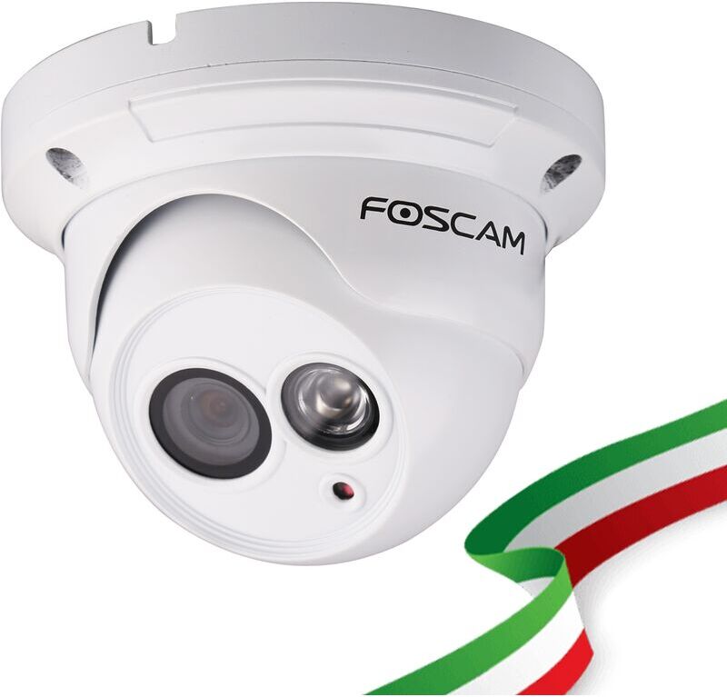 FOSCAM Telecamera Foscam FI9853EP HD 1 megapixel da esterno P2P POE 2.8mm 66° FOSCAM Telecamera Foscam FI9853EP HD 1 megapixel da esterno P2P POE 2.8mm 66°