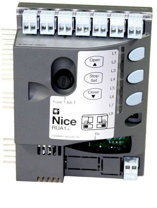 NICE Centrale di ricambio, per RUN1800/1800P e RUN2500/2500P codice: RUA1 NICE Centrale di ricambio, per RUN1800/1800P e RUN2500/2500P codice: RUA1