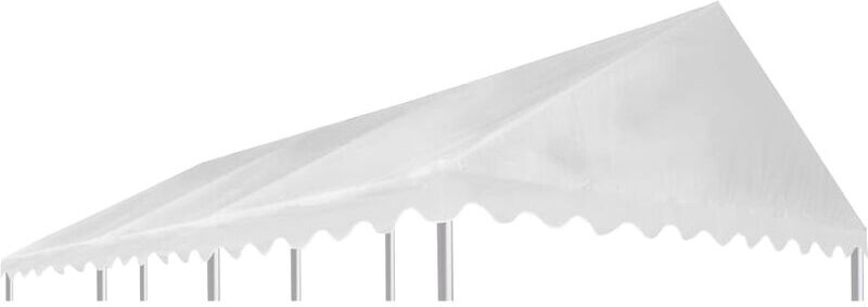 VIDAXL Copertura Superiore per Gazebo in PVC 500 g/m² 6x4 m Bianco - Bianco VIDAXL Copertura Superiore per Gazebo in PVC 500 g/m² 6x4 m Bianco - Bianco