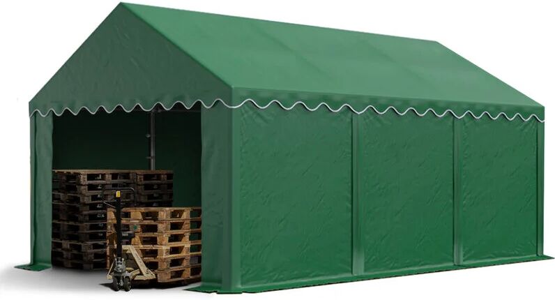 Tendapro.it - Tendone Deposito 3x6m PVC ca. 500g/m² verde scuro Gazebo