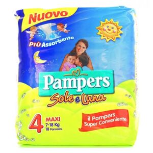 Pampers Pannolini Sole E Luna 4 Maxi (7-18 Kg. / 18 Pz.)