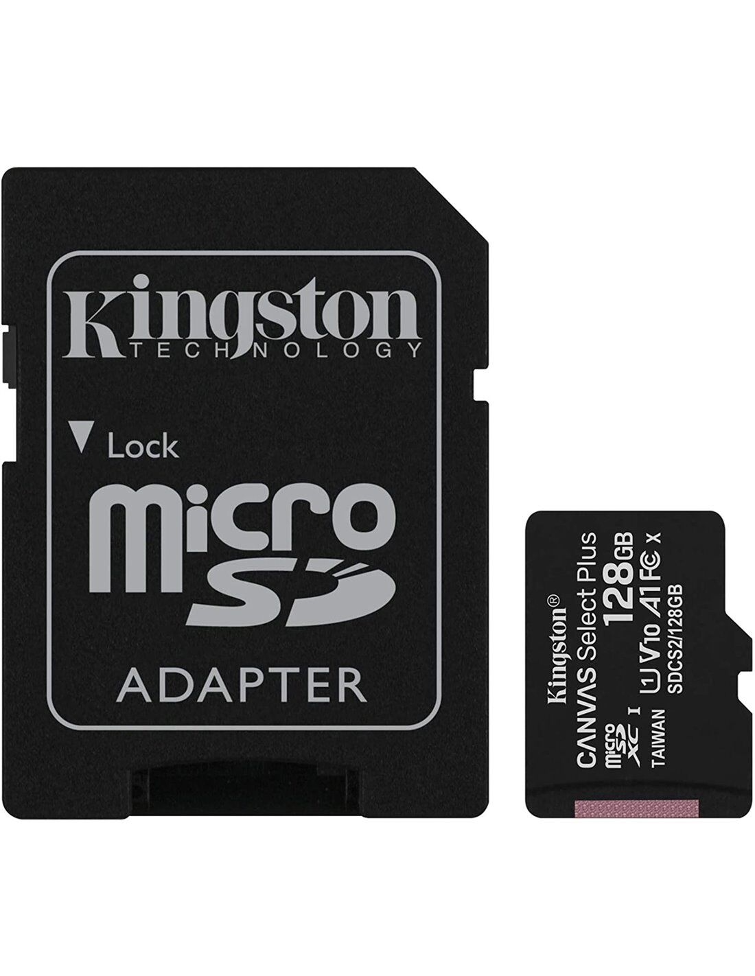 kingston memoria micro sd 128gb kingston canvas select plus ultra uhs-i classe 10 con adattatore