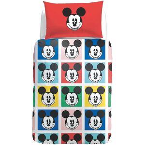 Cartoons Parure Copripiumone Singolo Mickey Colors   in Cotone Caleffi