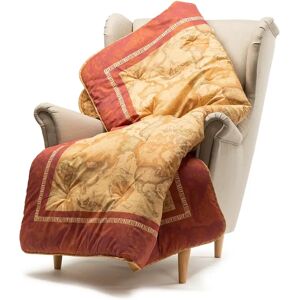 Alviero Martini Plaid in Raso di cotone per letto caldo Geo Classic Red  Caleffi