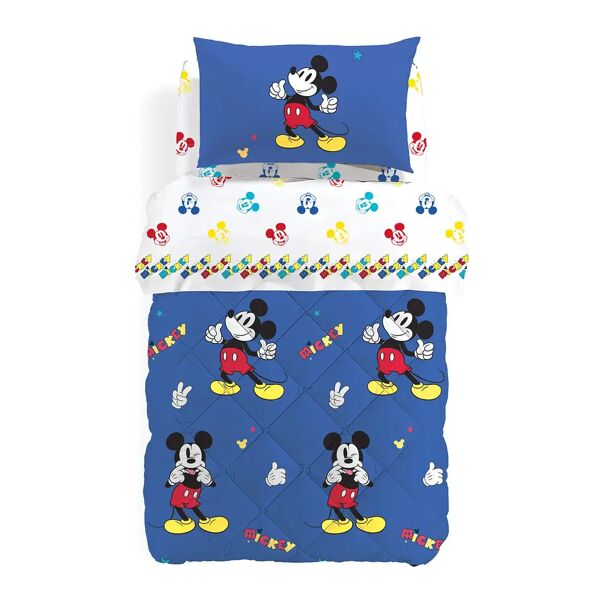 disney trapunta mickey retro singolo   in cotone caleffi