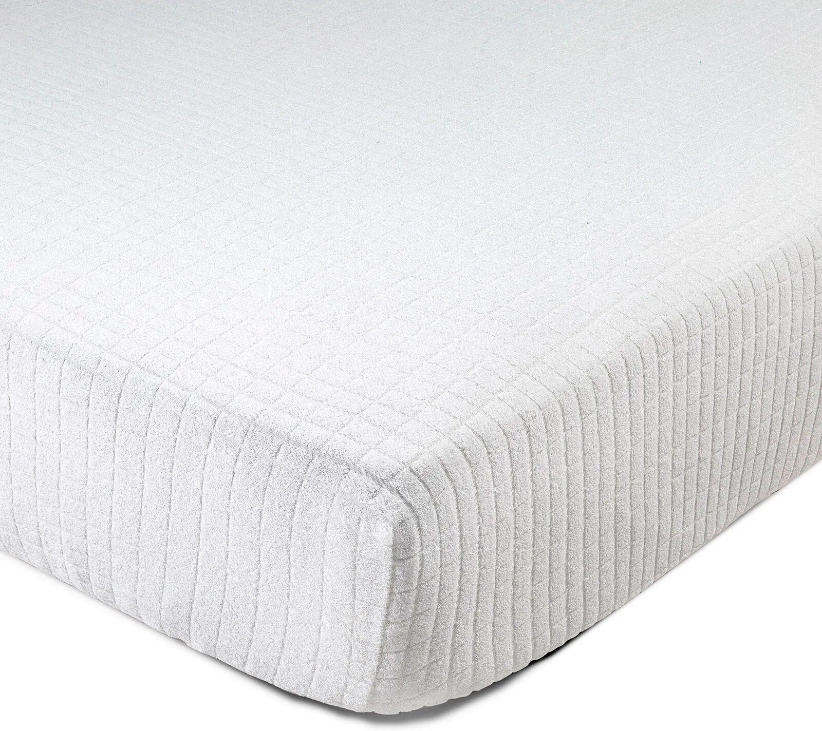 caleffi coprimaterasso stretch jacquard matrimoniale jersey di cotone poliestere