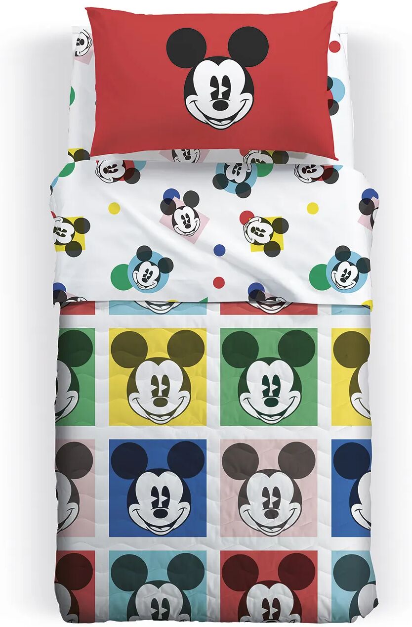 Disney Copriletto Primaverile Singolo Mickey Colors   in Cotone Caleffi