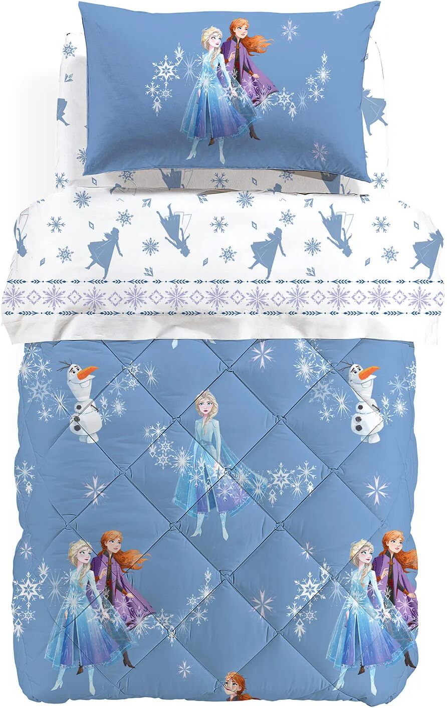 Disney Trapunta Frozen Magic Singolo   in Cotone Caleffi