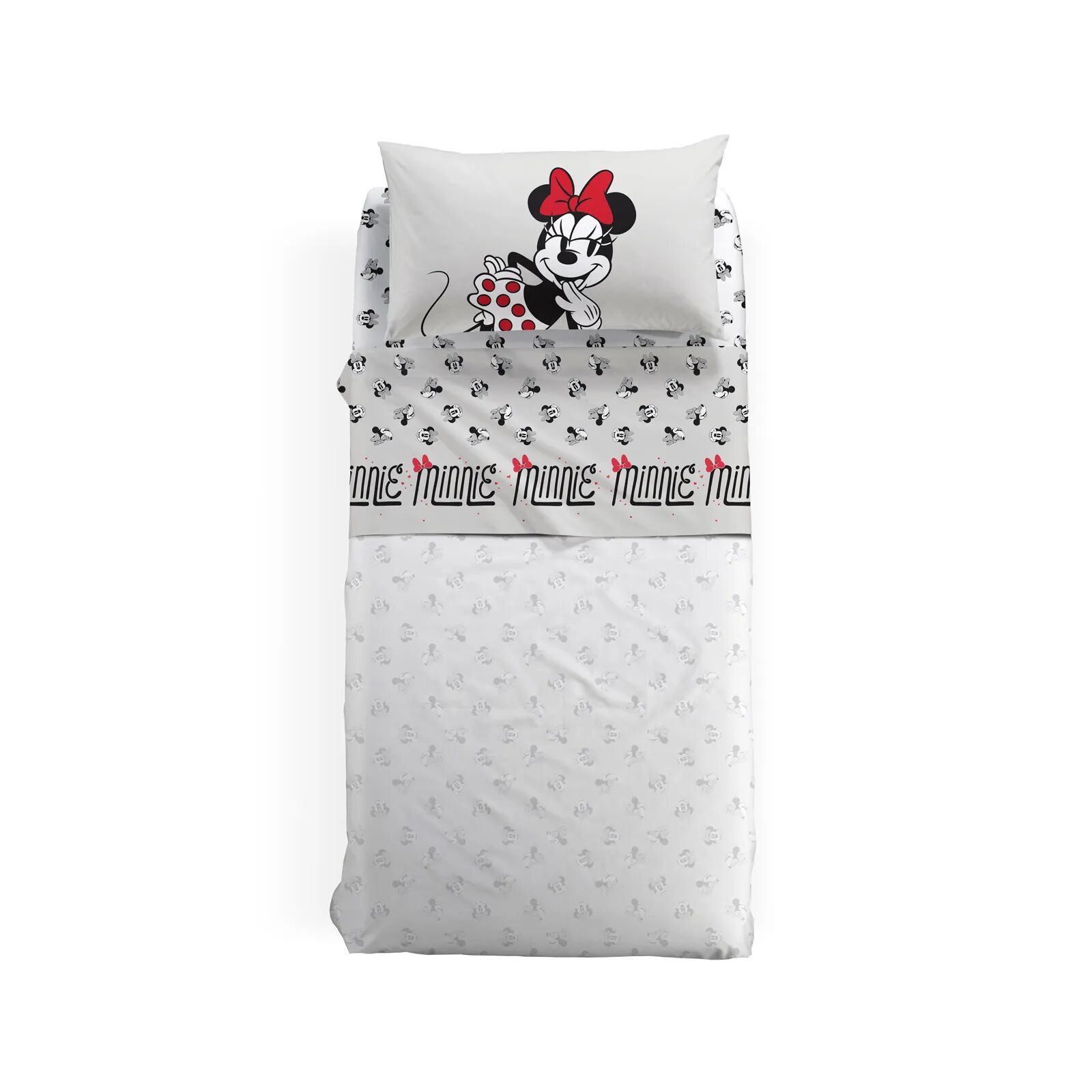 Cartoons Lenzuola Minnie Retro Singolo   in Cotone Caleffi