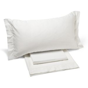 Completo Lenzuola in Raso di cotone Luxor Matrimoniale Dreaming Tinta Unita Bianco Caleffi Completo Lenzuola in Raso di cotone Luxor Matrimoniale Dreaming Tinta Unita Bianco Caleffi