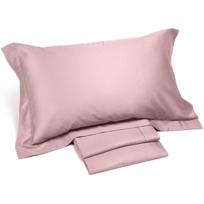 Completo Lenzuola in Raso di cotone Raso Matrimoniale Dreaming Tinta Unita Rosa Caleffi Completo Lenzuola in Raso di cotone Raso Matrimoniale Dreaming Tinta Unita Rosa Caleffi