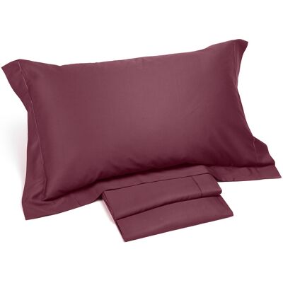 Completo Lenzuola in Raso di cotone Raso Matrimoniale Dreaming Tinta Unita Mauve Caleffi Completo Lenzuola in Raso di cotone Raso Matrimoniale Dreaming Tinta Unita Mauve Caleffi