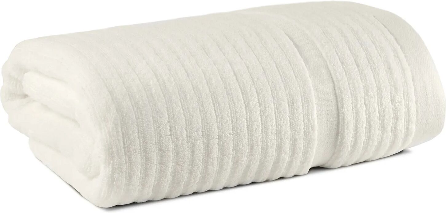 caleffi telo spugna stripe panna in cotone