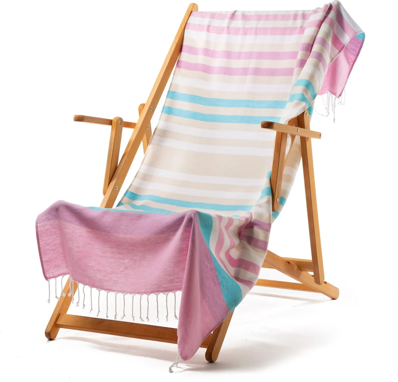 Caleffi Telo da spiaggia in Cotone Confetto Rainbow Fouta