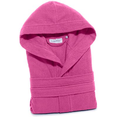 Accappatoio con Cappuccio in Cotone Microspugna L/XL Spugnissima Tinta Unita Azalea Caleffi Accappatoio con Cappuccio in Cotone Microspugna L/XL Spugnissima Tinta Unita Azalea Caleffi