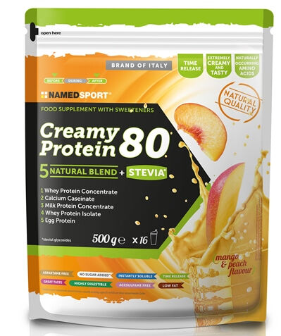 namedsport srl creamy protein mango peach 500 g