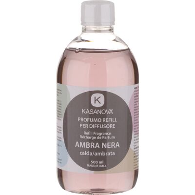 KASANOVA Ricarica Ambra Nera da 500 ml, per diffusore per ambienti Design Luca Trazzi KASANOVA Ricarica Ambra Nera da 500 ml, per diffusore per ambienti Design Luca Trazzi